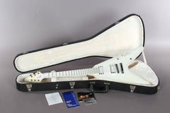 2013 Gibson Flying V Brendan Small Metalocalypse White Snow Falcon
