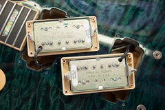 2004 Gibson Custom Shop Les Paul Elegant Peacock Green Quilt Top