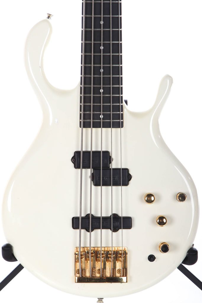 1990 Pedulla MVP-5 5 String Bass Guitar White Neck Thru