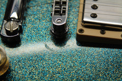 2000 Gibson Limited Edition Millennium Les Paul Blue Frost Metallic Sparkle