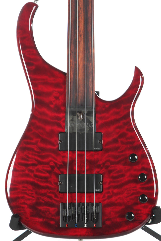 1998 Modulus Quantum Q4 4 String Fretless Bass Guitar