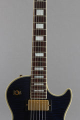 2012 Gibson Custom Shop Les Paul Custom F AAAA Transparent Blue Flame Top