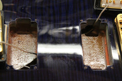 2012 Gibson Custom Shop Les Paul Custom F AAAA Transparent Blue Flame Top