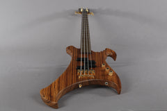 2003 Warwick Buzzard BO Zebrawood 4 String Bass Guitar