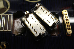 2012 Gibson Custom Shop Les Paul Custom F AAAA Transparent Blue Flame Top