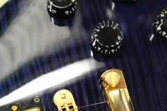 2012 Gibson Custom Shop Les Paul Custom F AAAA Transparent Blue Flame Top