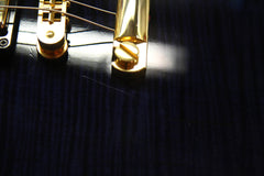 2012 Gibson Custom Shop Les Paul Custom F AAAA Transparent Blue Flame Top