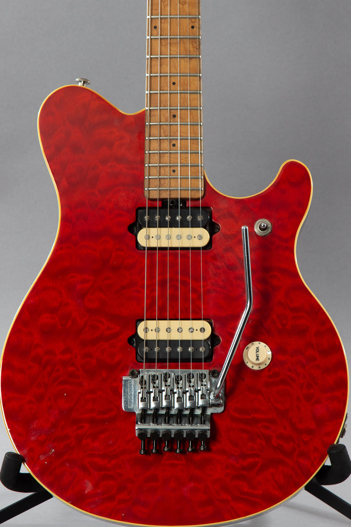 Ernie Ball Music Man Axis EX Translucent Red Quilt