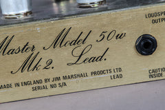 1981 Marshall JCM 800 2204 50 Watt Tube Head -VERTICAL INPUTS & ROAD CASE-