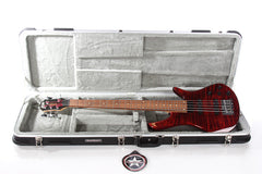 2014 Zon Sonus RT5 5 String Bass in Transparent Red
