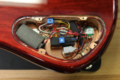 2014 Zon Sonus RT5 5 String Bass in Transparent Red