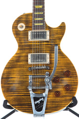 2006 Gibson Custom Shop Joe Perry Signature Boneyard Les Paul with Bigsby Green Tiger