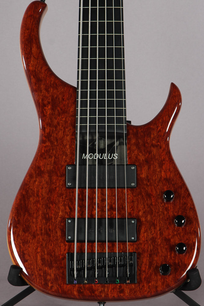 2005 Modulus Quantum Q6 6-String Fret-less Bass Bubinga Top