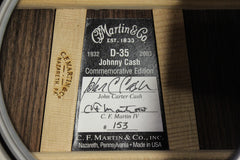 2006 Martin D-35 Johnny Cash Commemorative Acoustic Guitar