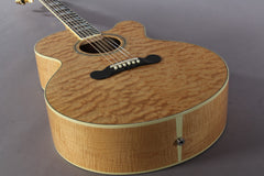 2002 Gibson J-185EC AAAA Natural Quilt Maple Top