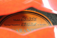 2016 Gibson Memphis ES-355 Sixties Gloss Cherry with Factory Bigsby -SUPER CLEAN-