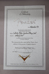 1995 Fender Custom Shop White MOTO Stratocaster & Blues Deluxe Amp Set #48 of 250