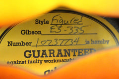 2017 Gibson Memphis ES-335 Slim Neck Figured Sunset Burst Semi-Hollow -SUPER CLEAN-