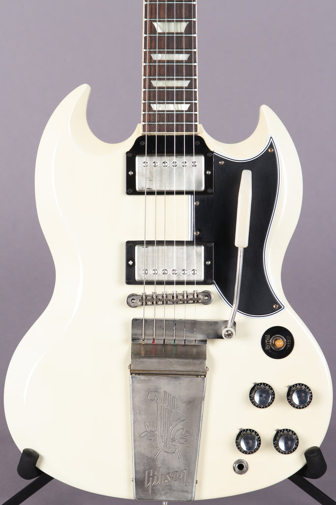 2014 Gibson Custom Shop SG Les Paul Standard VOS Maestro Historic '61 Reissue White
