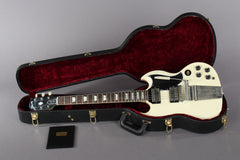 2014 Gibson Custom Shop SG Les Paul Standard VOS Maestro Historic '61 Reissue White