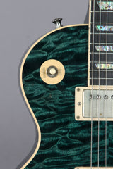 2004 Gibson Custom Shop Les Paul Elegant Peacock Green Quilt Top