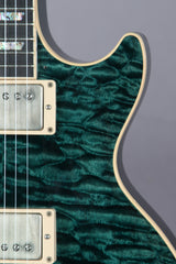 2004 Gibson Custom Shop Les Paul Elegant Peacock Green Quilt Top