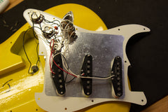 1989 Fender American Standard Stratocaster Graffiti Yellow