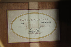 2001 Taylor 510 Acoustic Guitar