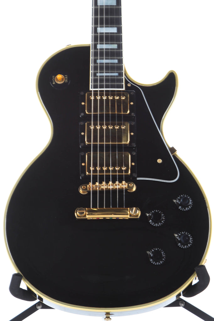1989 Gibson Les Paul Custom 35th Anniversary Black Beauty 3 Pickup Electric Guitar