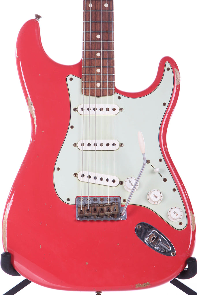 2014 Fender Custom Shop 1960 Relic Stratocaster Fiesta Red Matching Headstock