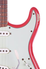 2014 Fender Custom Shop 1960 Relic Stratocaster Fiesta Red Matching Headstock
