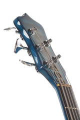 1990 Alembic Distallate 5 String Bass Caribbean Blue Burst Quilt Top -34" SCALE-