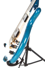 1990 Alembic Distallate 5 String Bass Caribbean Blue Burst Quilt Top -34" SCALE-