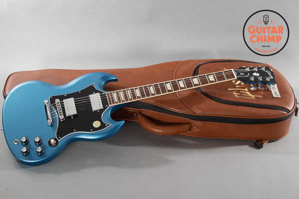 ギター Gibson SG Standard 2011 Pelham Blue Gibson SG Standard Electric Guitar - Pelham Blue Burst