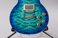 2020 Gibson Les Paul Standard Goryo Yuto Trans Blue Burst Quilt Top