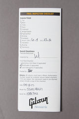 2017 Gibson Custom Shop Limited Edition Hummingbird Viper Blue Quilted Back & Sides