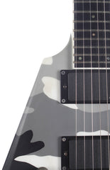Left Handed 2010 ESP Standard Series Urban Camo Flying V
