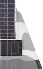Left Handed 2010 ESP Standard Series Urban Camo Flying V