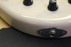 2002 Lakland USA 55-94 5 String Bass White Translucent Ash