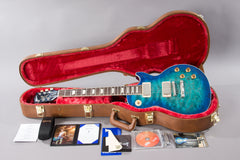 2020 Gibson Les Paul Standard Goryo Yuto Trans Blue Burst Quilt Top
