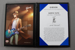 2020 Gibson Les Paul Standard Goryo Yuto Trans Blue Burst Quilt Top