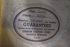 1990 Gibson J-200 Acoustic Guitar Ebony