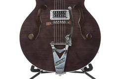 2015 Gretsch G6120SH Brian Setzer Hot Rod Tuxedo Black -FLAME TOP-