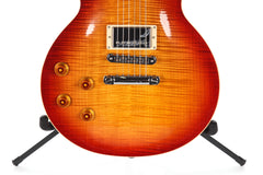 2013 Left Handed Gibson Les Paul Standard Premium Plus Cherry Sunburst Flame Top
