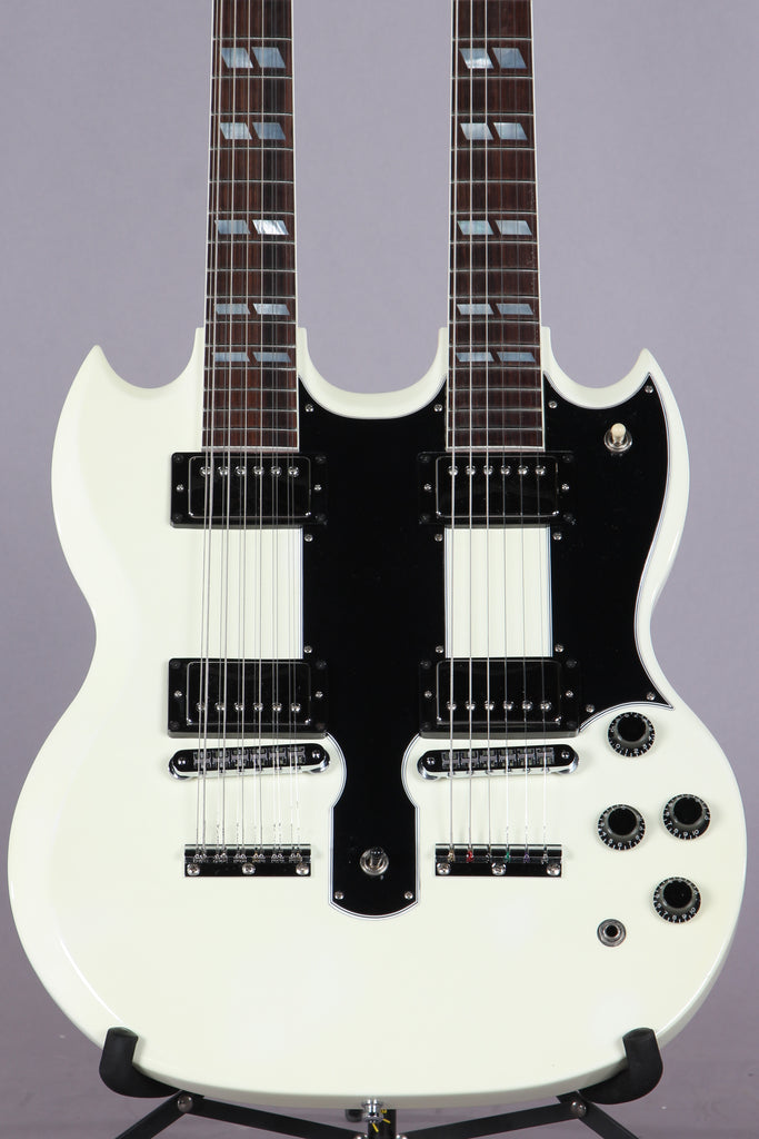 1989 Gibson EDS-1275 Sg Double Neck Electric Guitar Alpine White -SUPER CLEAN-