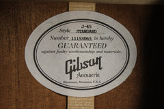 2013 Gibson J-45 Standard Acoustic Electric Guitar