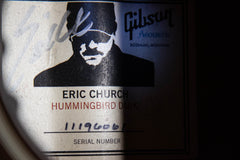 2016 Gibson Custom Shop Eric Church Hummingbird Dark Translucent Ebony Burst