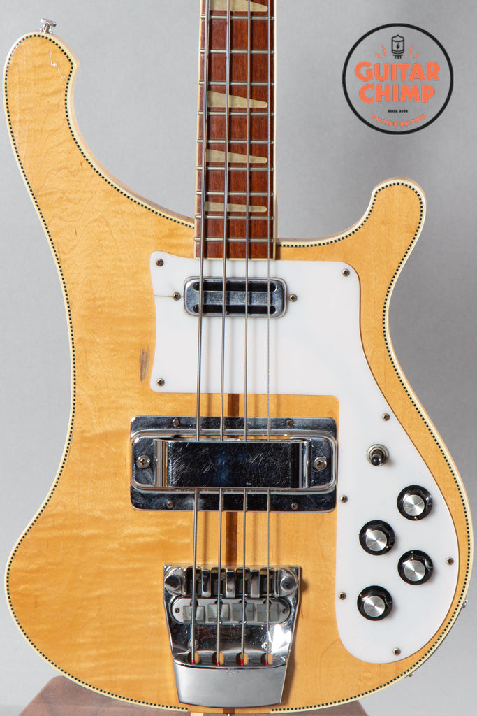 1973 Rickenbacker 4001 Bass Mapleglo Checkerboard Binding