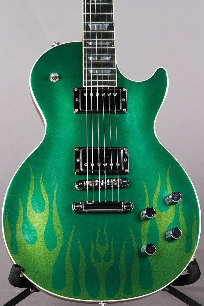 2007 Gibson Les Paul Standard GT Ghost Flame Muscle Green