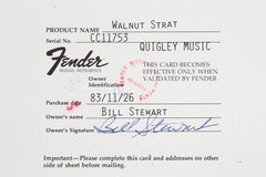 1983 Fender "The Strat" Walnut Stratocaster